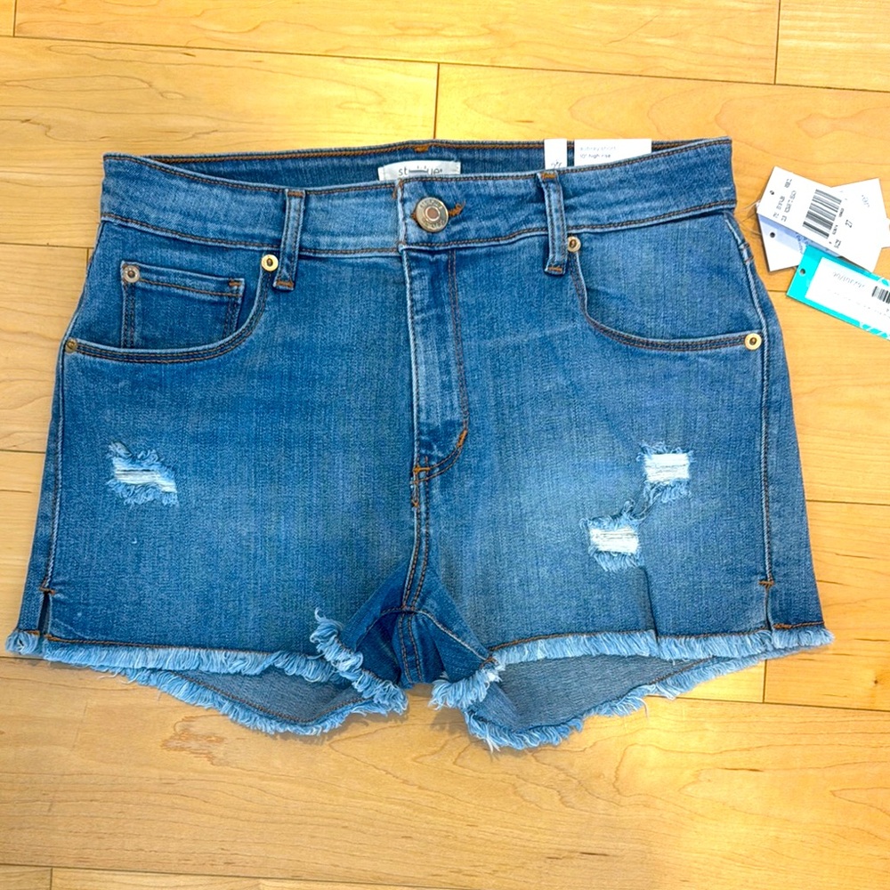 sts blue high rise denim short
